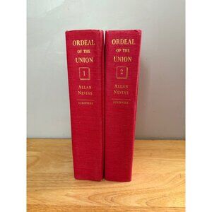 Ordeal Of The Union Volumes 1 & 2 By Allan Nevins Hardcover 1947 Scribners